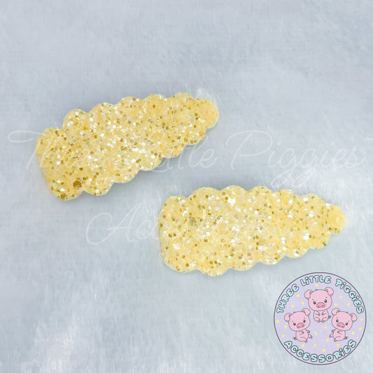 Sunny Glitter Snap Clip