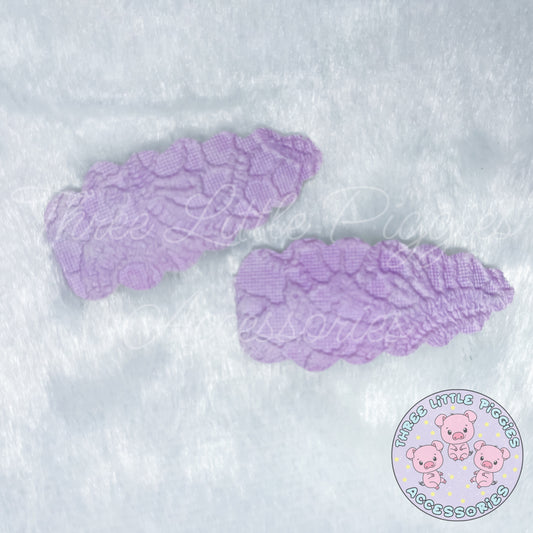 Lavender Butterlace Snap Clip